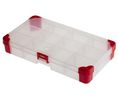 Aufbewahrungsbehälter, 200x110x30mm, Rot / Transparent